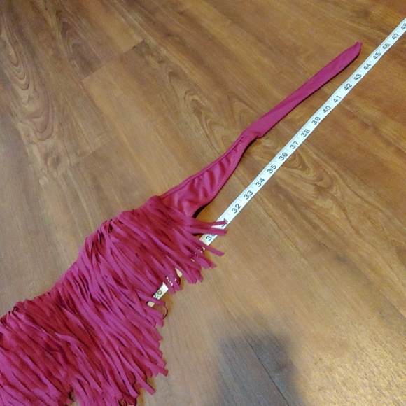 Maroon & Floral Swimsuit - Picture 6 of 7